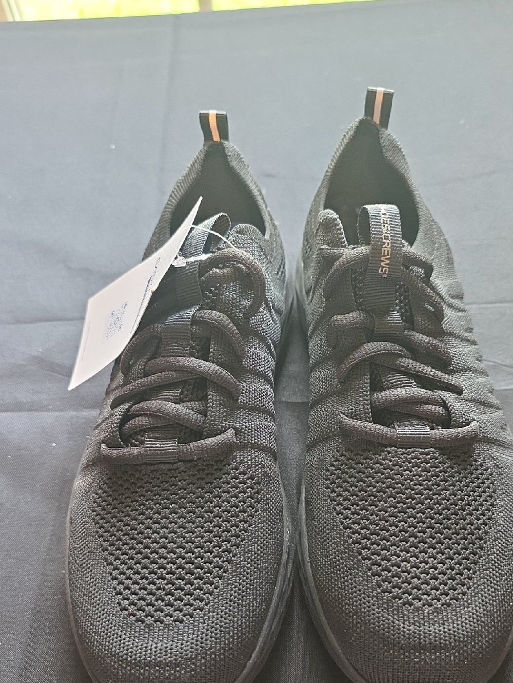 Black Knit Athletic Sneakers
